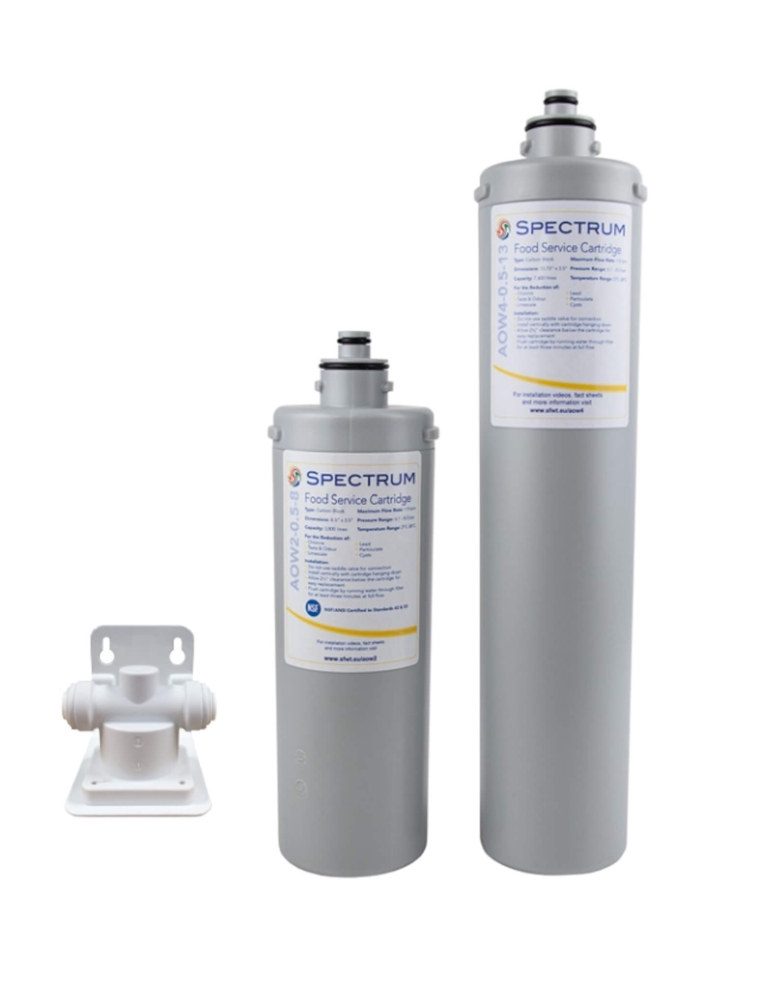 ACH-FH1-3/8PF : SPECTRUM Food Service Filter Head - 3/8" Push fit Connections