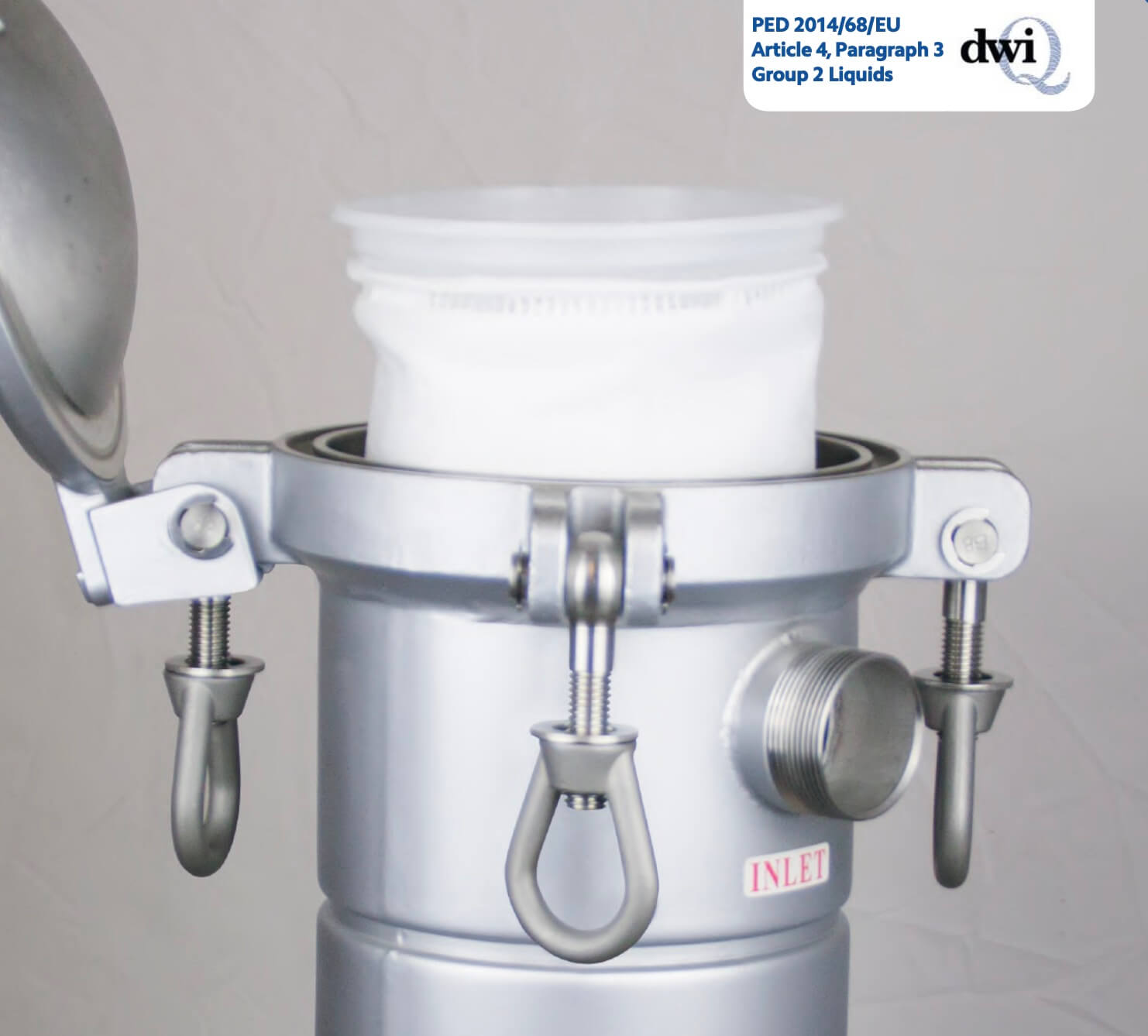 EBESP-10-3   :   SPECTRUM Economic Bag Polypropylene 10?m Size 3 Stainless Steel Neck Ring