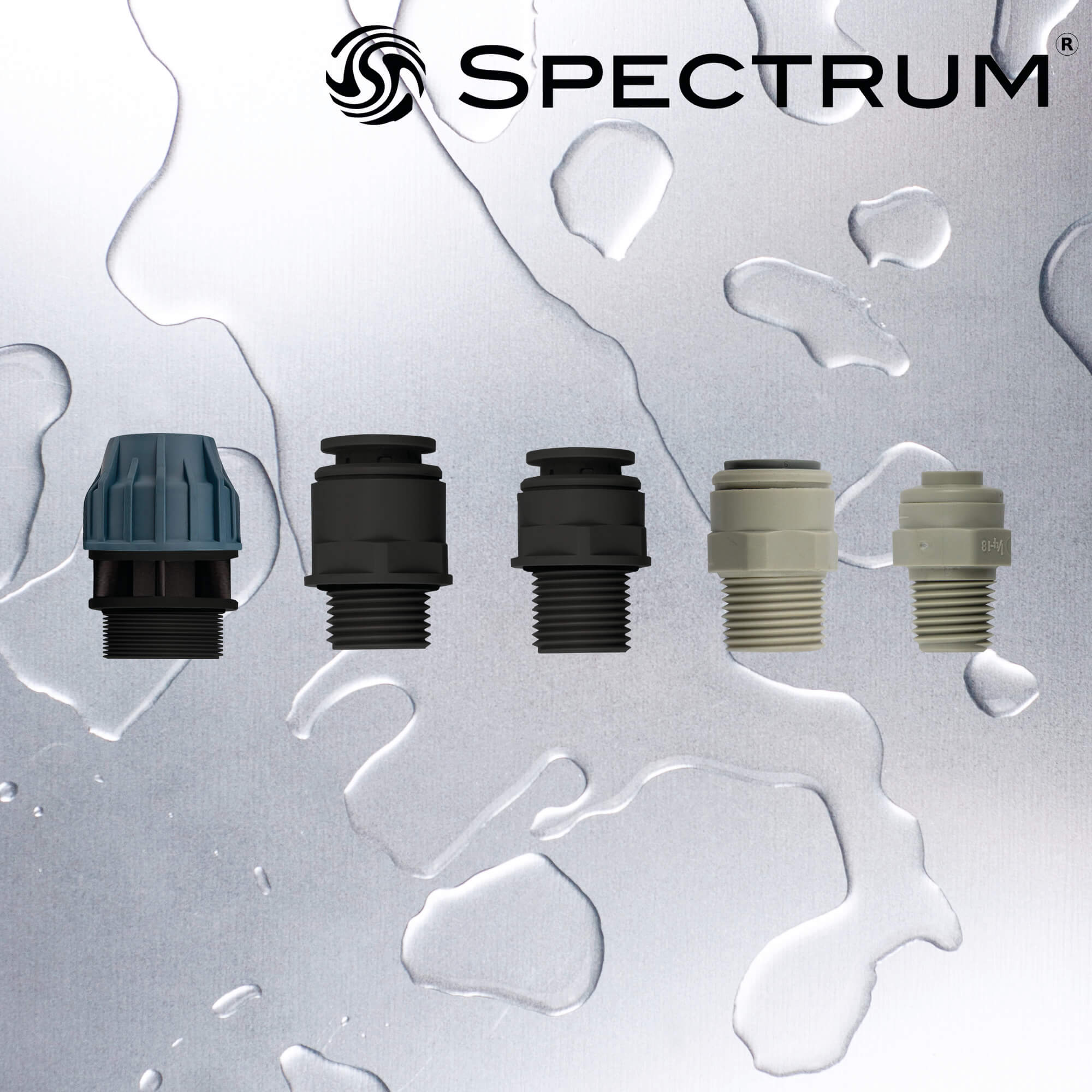 EFH-MPF-1/2-1/2  :  Spectrum EFH 1/2" Male thread to 1/2" Push Fit