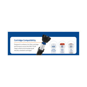 EFHS-PK/PK-10SD-1/2  :  SPECTRUM Aqualyze Double System Black/Black Small Diameter 10" 1/2"