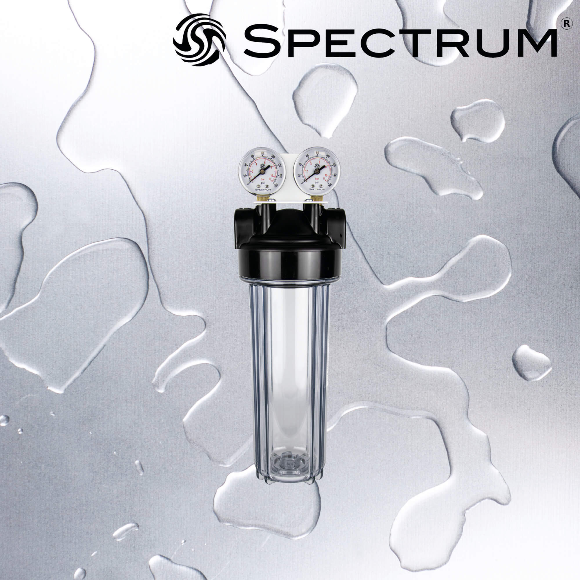 EFHS-SC-10SD-1/2  :  SPECTRUM Aqualyze Single System Clear Small Diameter 10" 1/2"