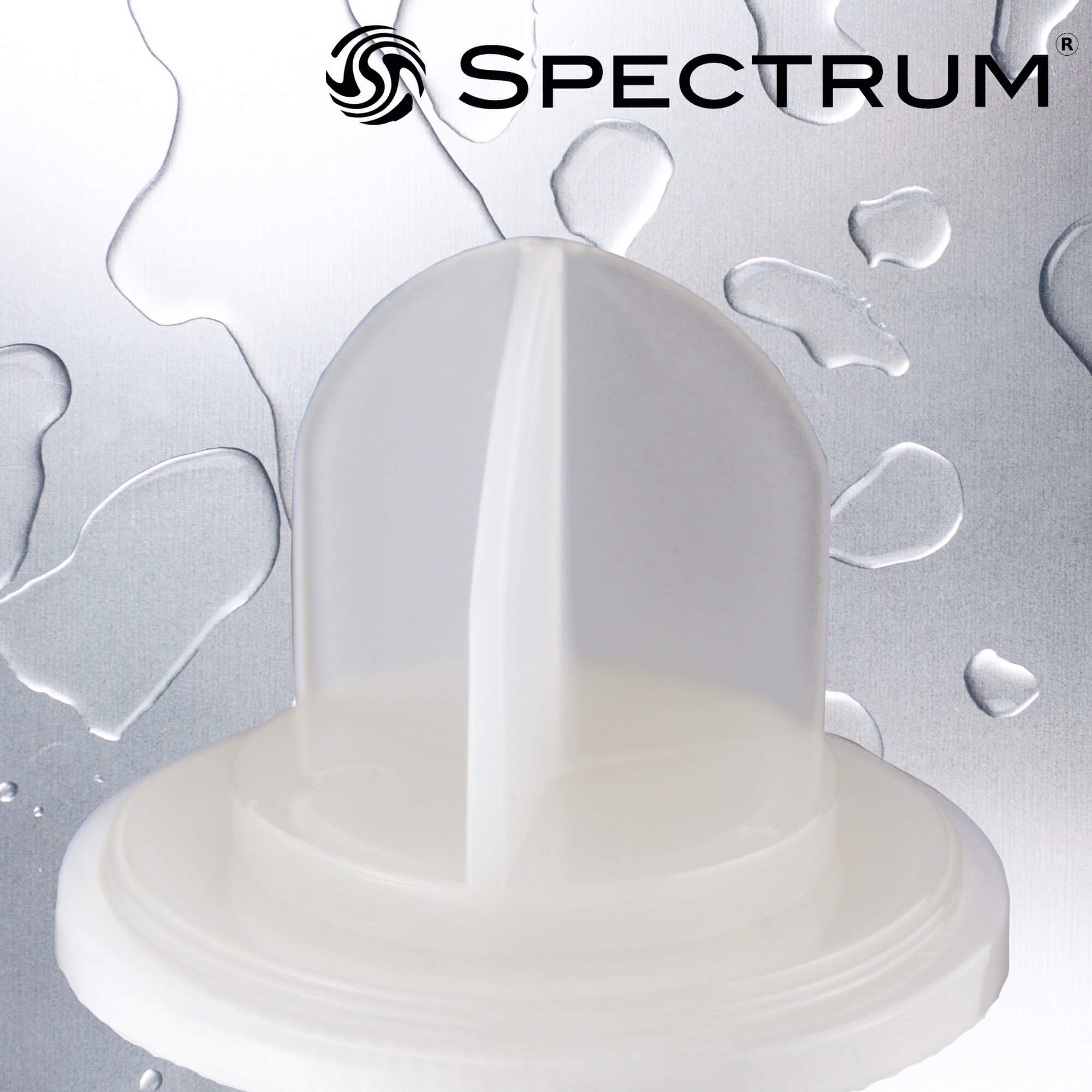 END-CAP-FIN   :   SPECTRUM End Cap - Fin (Shouldered White)