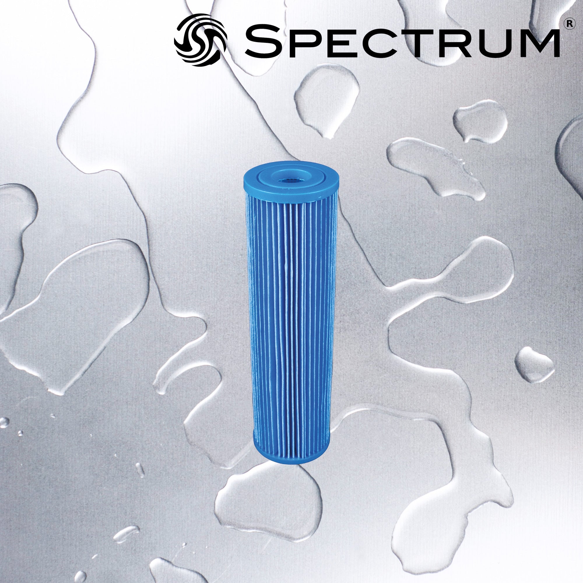 EPE-AM-5-93/4 : SPECTRUM Antimikrobieller, wirtschaftlicher Pleat² Polyesterfilter 5µm 93/4 Zoll