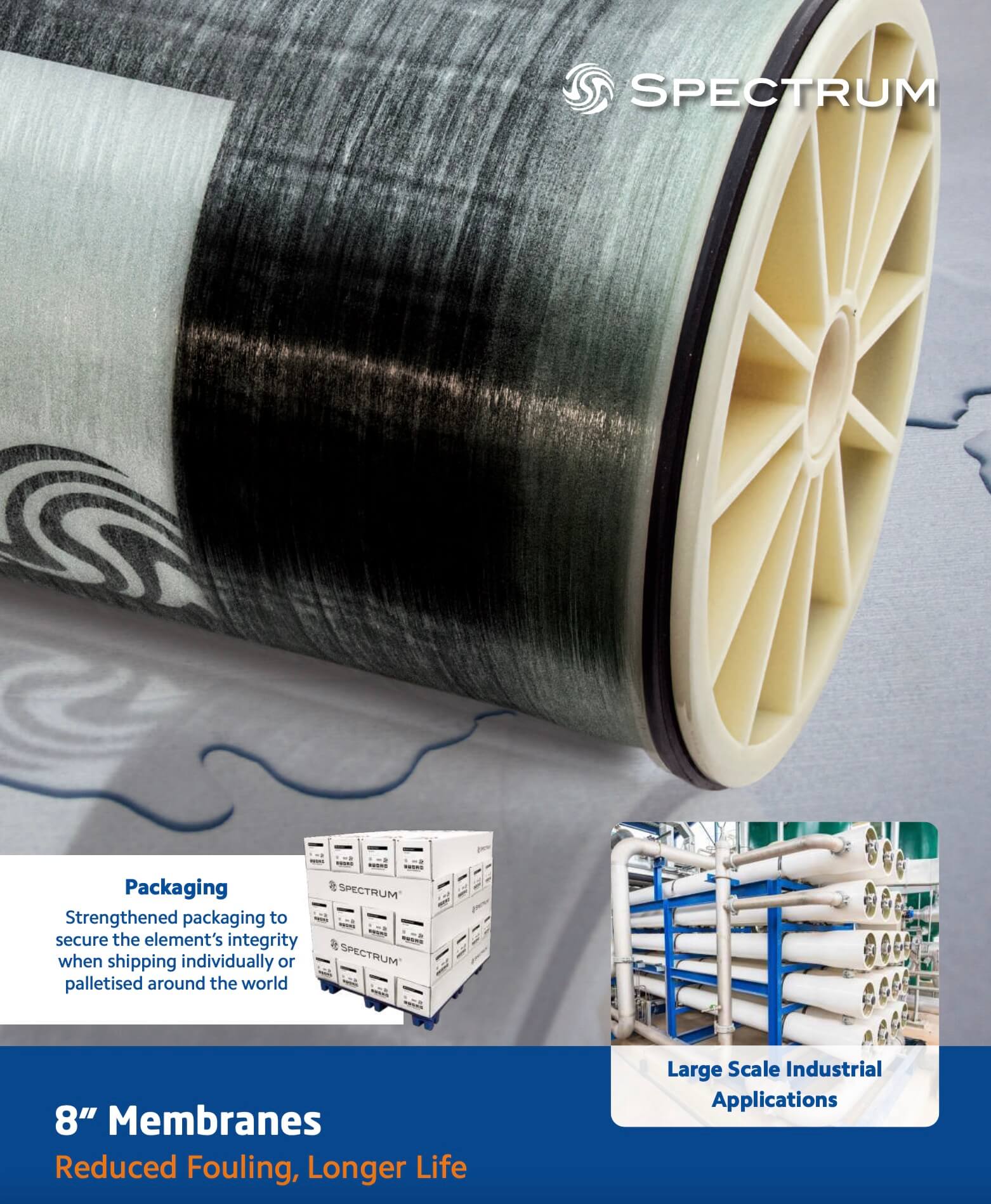 ERO-8040-HF-440  :  SPECTRUM Economic High Production, High Flow Membrane 8" x 40"