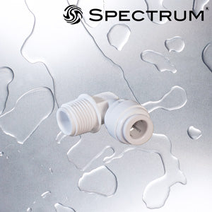 SC-E-S3P3   :   SPECTRUM Connector 3/8" Stem / 3/8" Push Fit