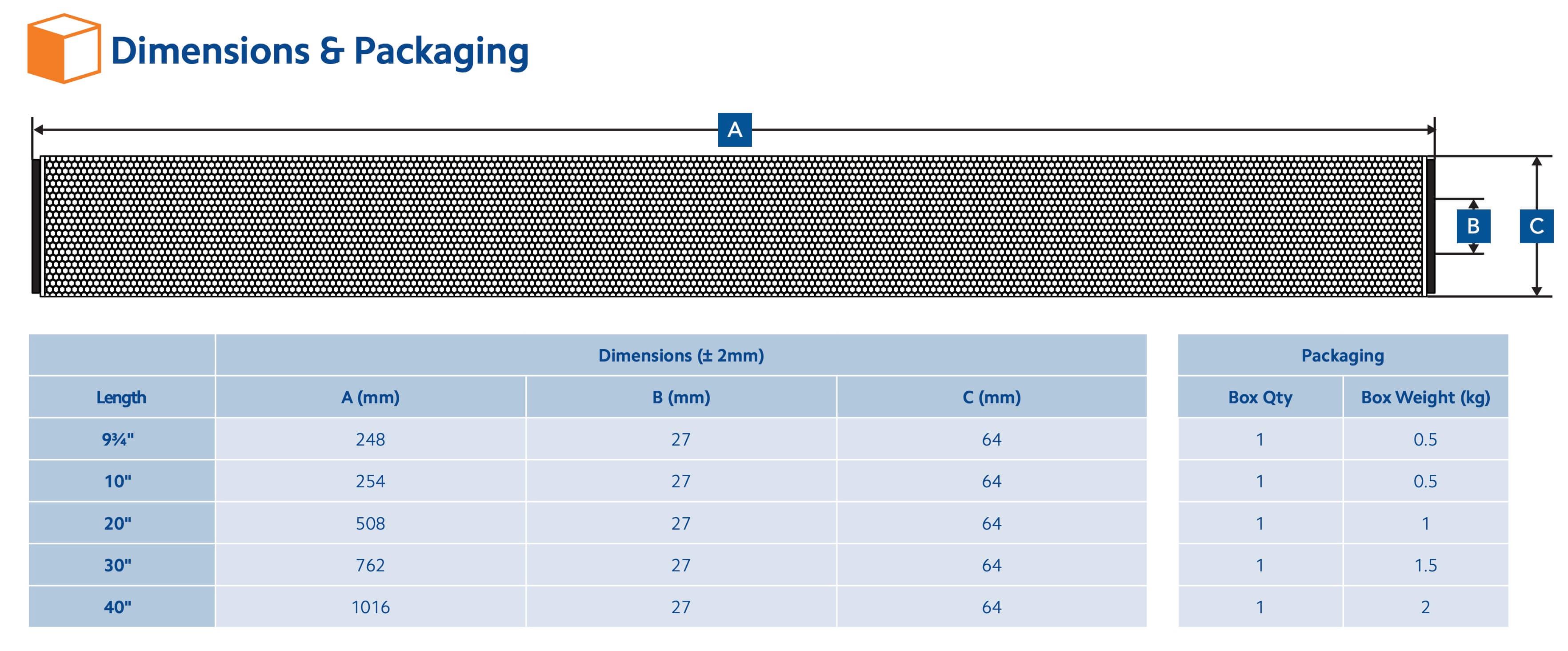 EYS-100-93/4-B : SPECTRUM INOX Edelstahlfilter 100 µm 93/4 Zoll DOE/Buna-Dichtungen