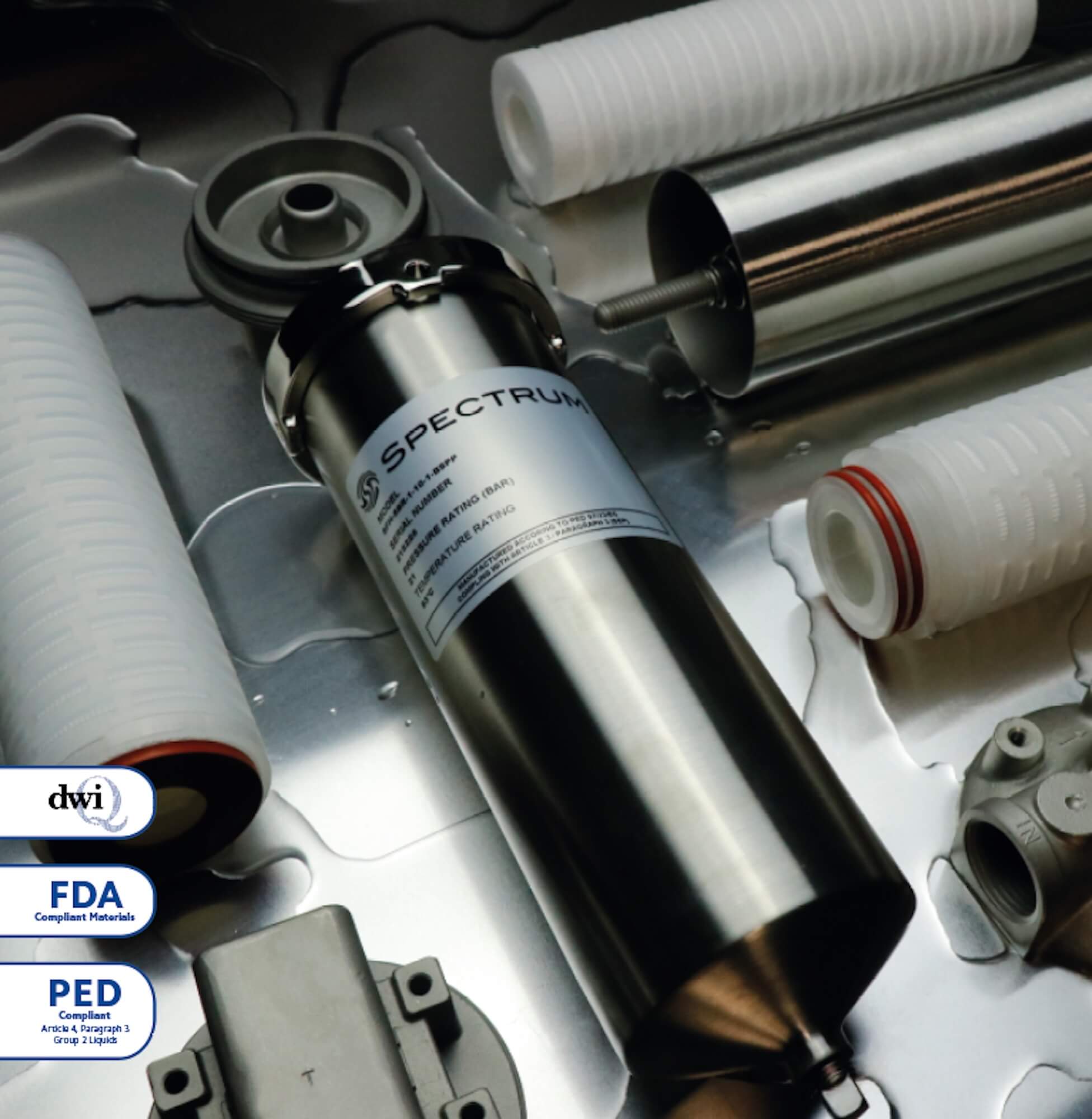 EFH-SBR-1-SEAL-EPDM   :   SPECTRUM INOX Filter Housing 1 Round Seal EPDM