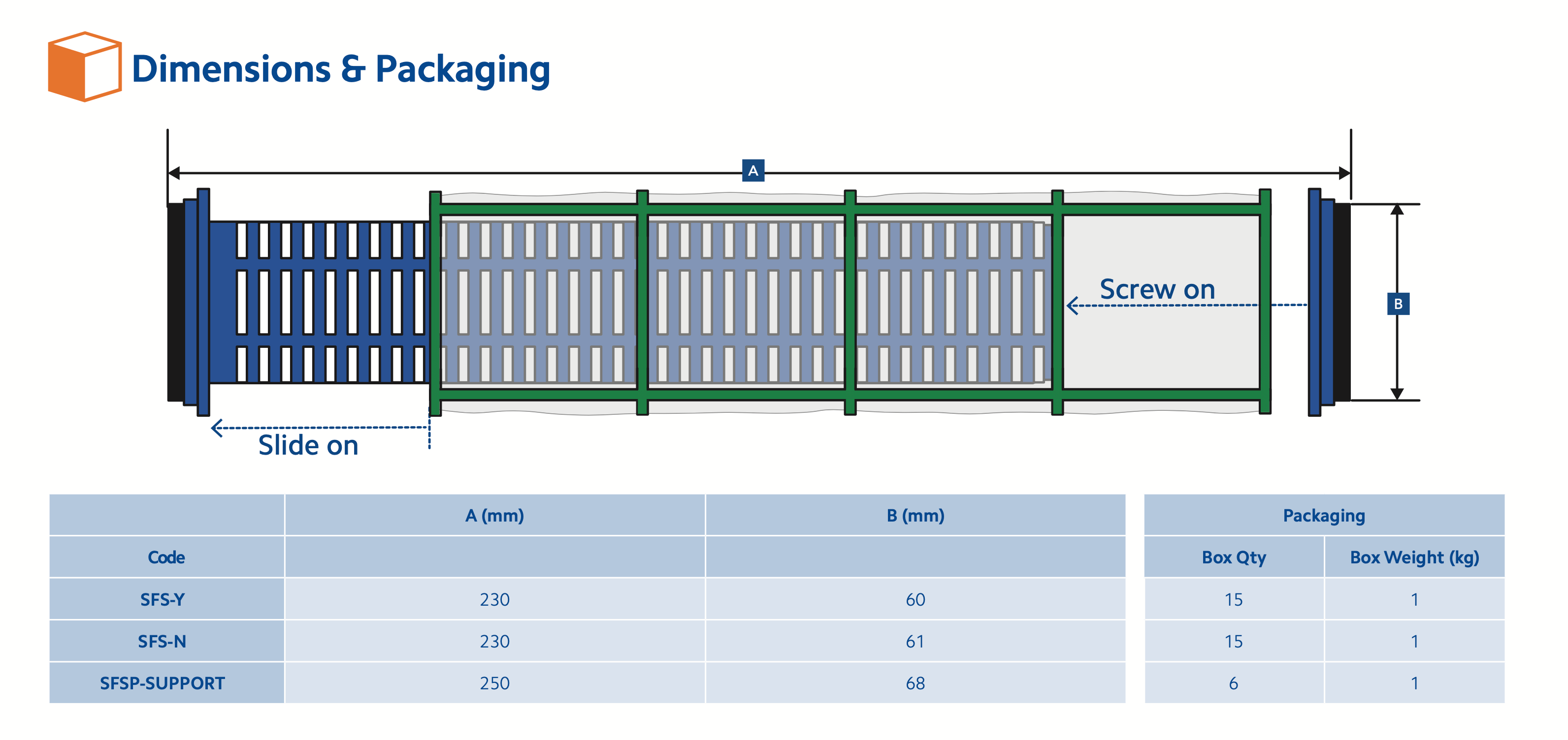 SFS-N-10-100   :   SPECTRUM Nylon 10 Inch Filter Sleeve 100?m (Blue)