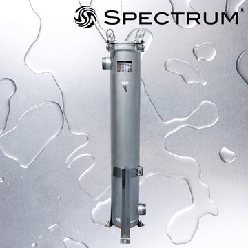 PFH-SGB-1HF-40-3-GP-ML-V2   :   SPECTRUM High Flow Housing 316 SS 1 Round 40" with 3" Ports