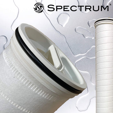 PPP-HF-70-40E-H : SPECTRUM Premier Pleat High Flow 70µm 40" Polypropylene SOE/EPDM O-rings Hard Cage