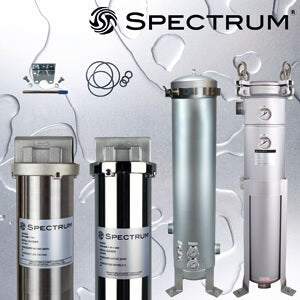 PBH-SGB-1-1-2-G   :   SPECTRUM INOX Bag Housing Stainless Steel Size 1 2"BSPT-M with Gauges