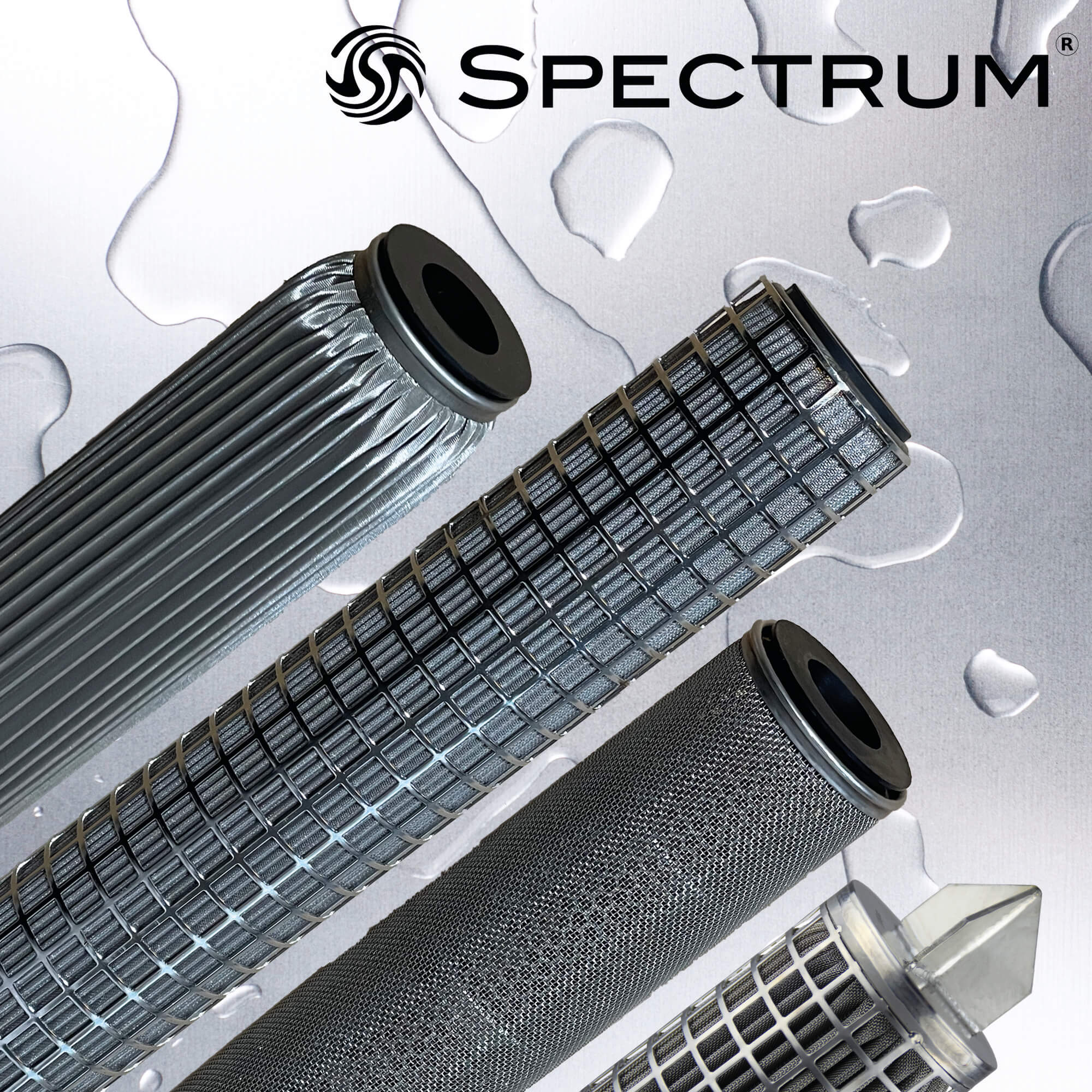 PPS-10-10-V   :   SPECTRUM INOX Stainless Steel Filter 10?m 10" DOE/Viton Gaskets