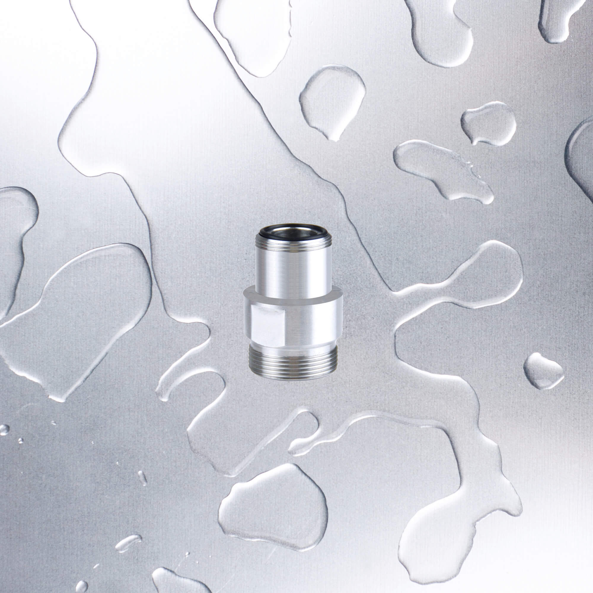SMTF-TA18-S/S  :  Tap Adaptor Stainless Steel  22mm BSPM x 18mm BSPM with O-rings