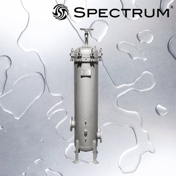 PFH-SGB-12-40-4F-G : SPECTRUM INOX Premier Filter Housing 12 X 40" 4" DN100 with Gauges