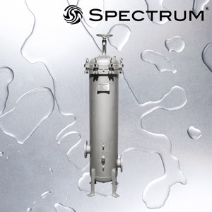 PFH-SGB-12-40-4F-G : SPECTRUM INOX Premier Filter Housing 12 X 40" 4" DN100 with Gauges