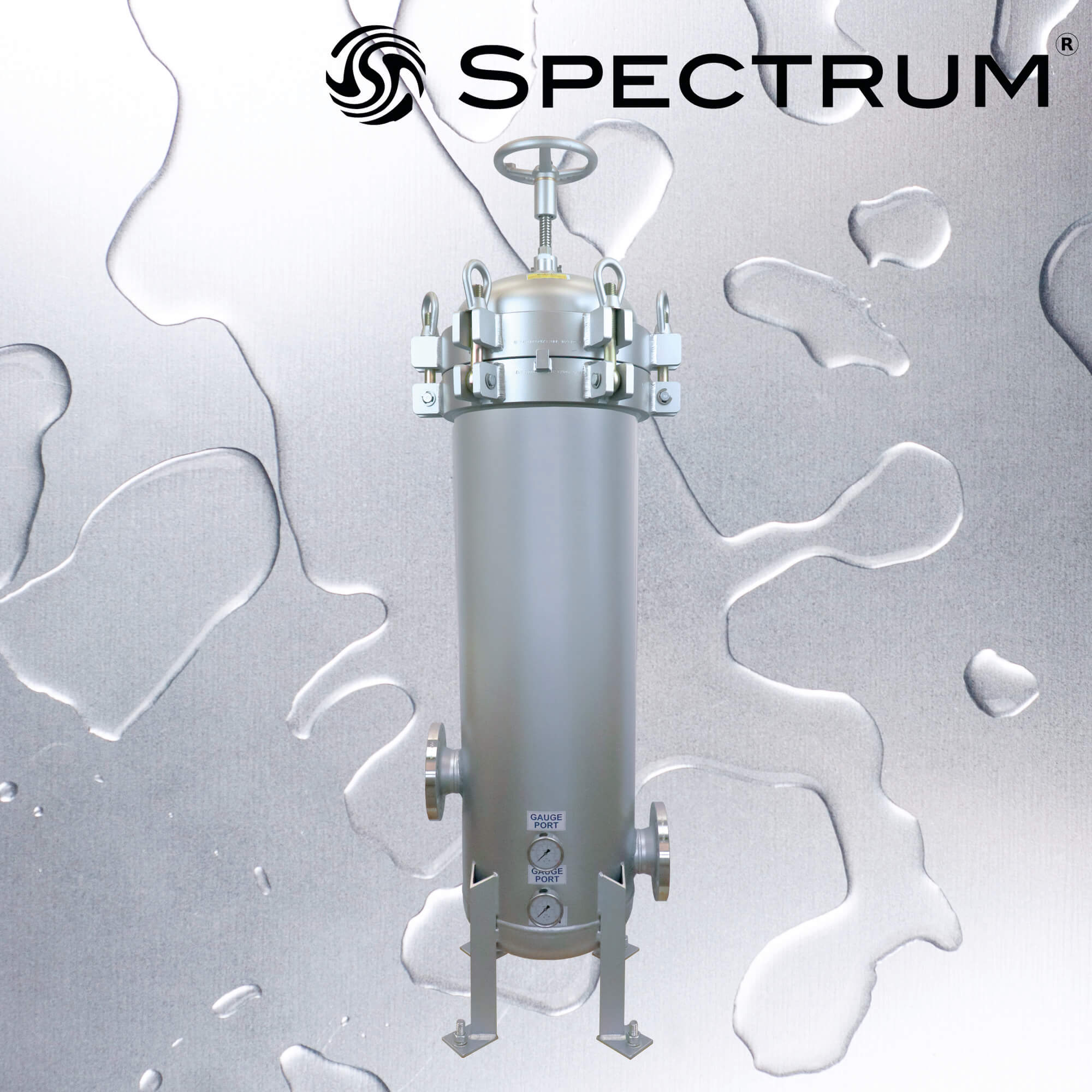 PFH-SPC-12-40-4F-GP-ML : SPECTRUM INOX Premier Filter Housing 12 X 40" 4" DN100 Flange