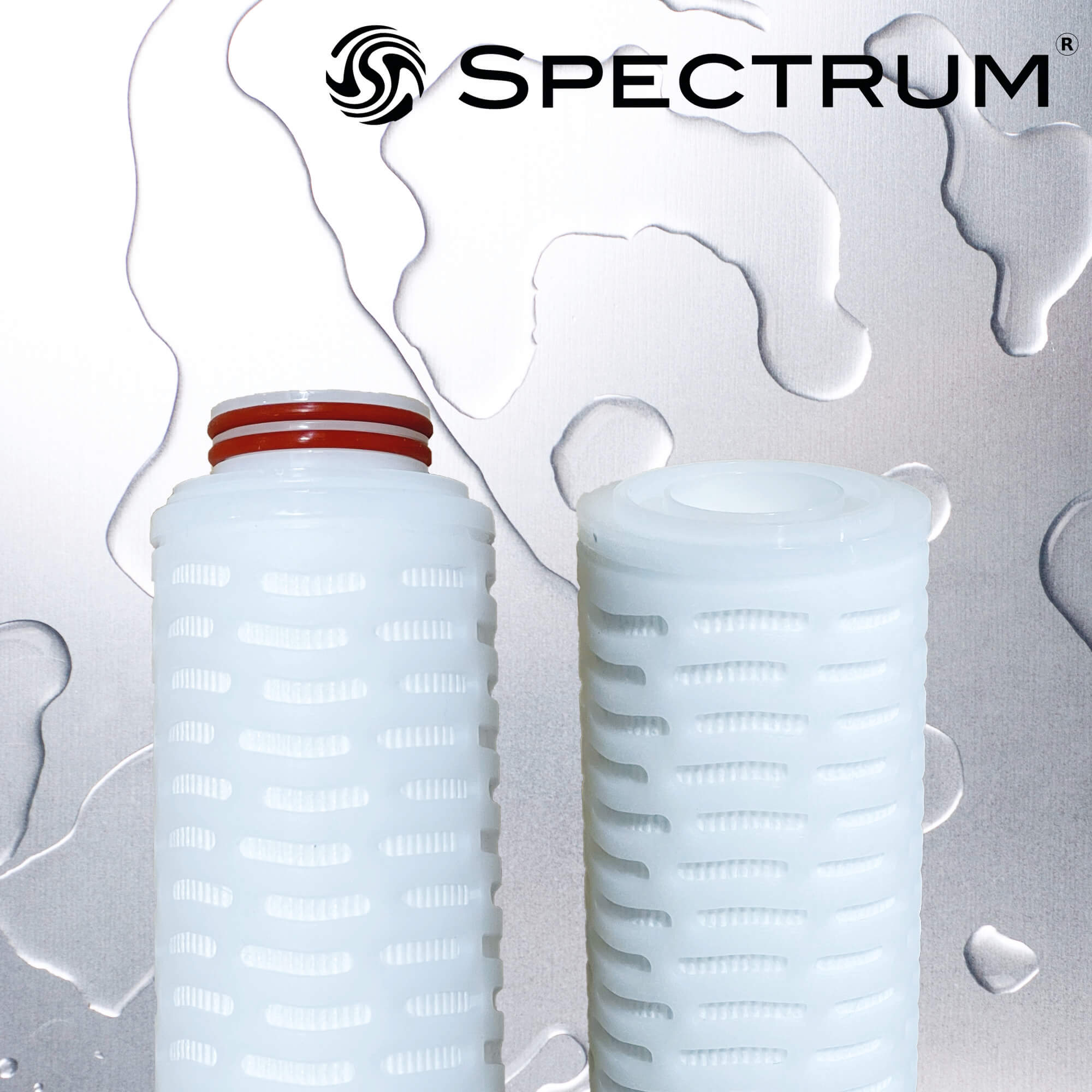 PPPTFE-0.1-10EGS  :  SPECTRUM Premier Pleat PTFE Filter 0.1?m 10" 222/Closed/Silicone O-rings