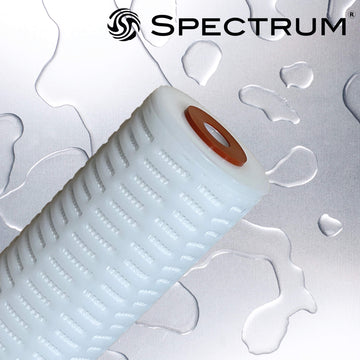PPP-5-93/4LD   :   SPECTRUM Premier Pleat Polypropylene Filter 5?m 93/4" LD DOE/Silicone Gaskets