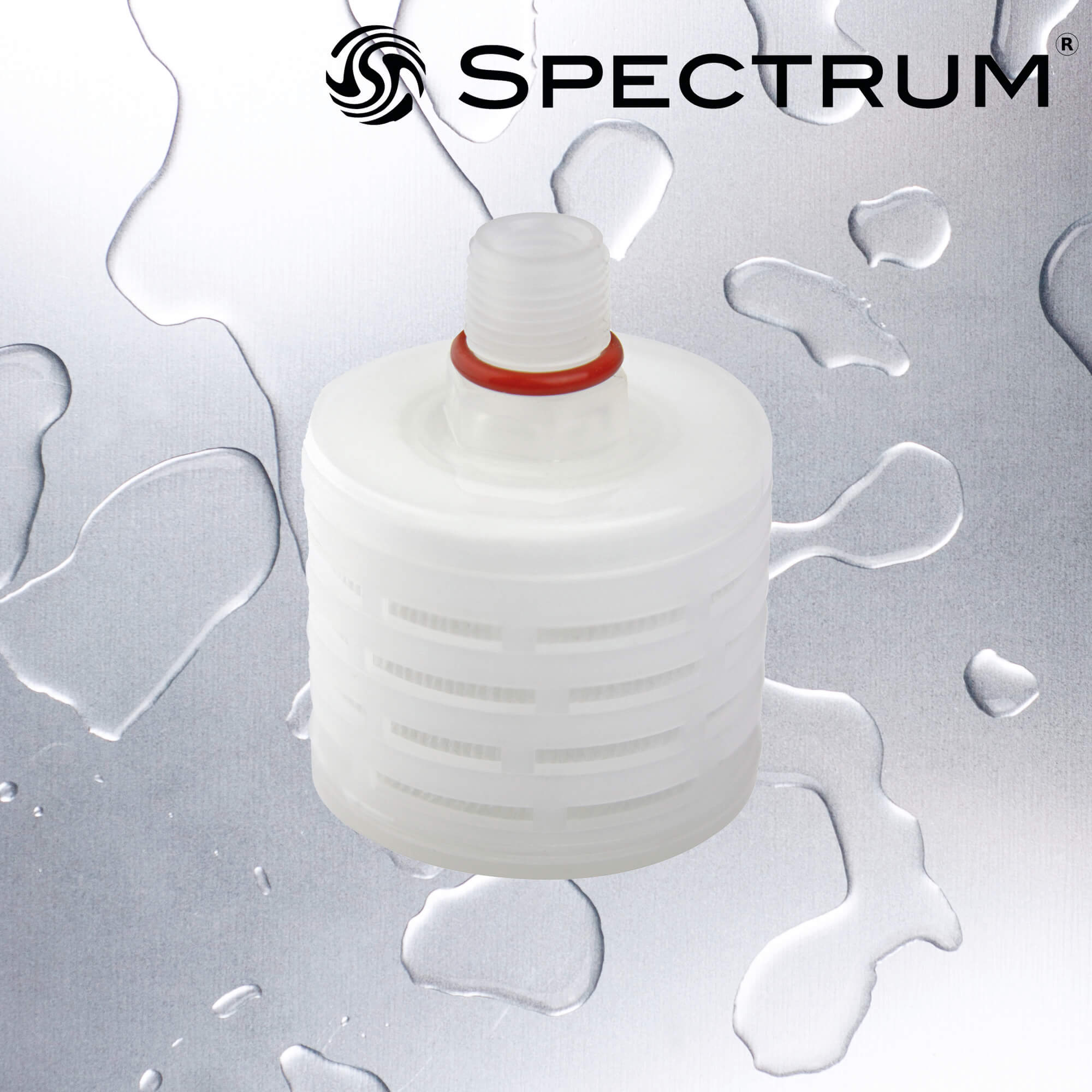 PPPTFE-0.1-3-1/2BSPM-T   :   SPECTRUM Premier Pleat PTFE Vent Filter, 0.1µm