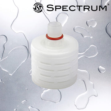 PPPTFE-0.1-3-1/2BSPM-T   :   SPECTRUM Premier Pleat PTFE Vent Filter, 0.1µm