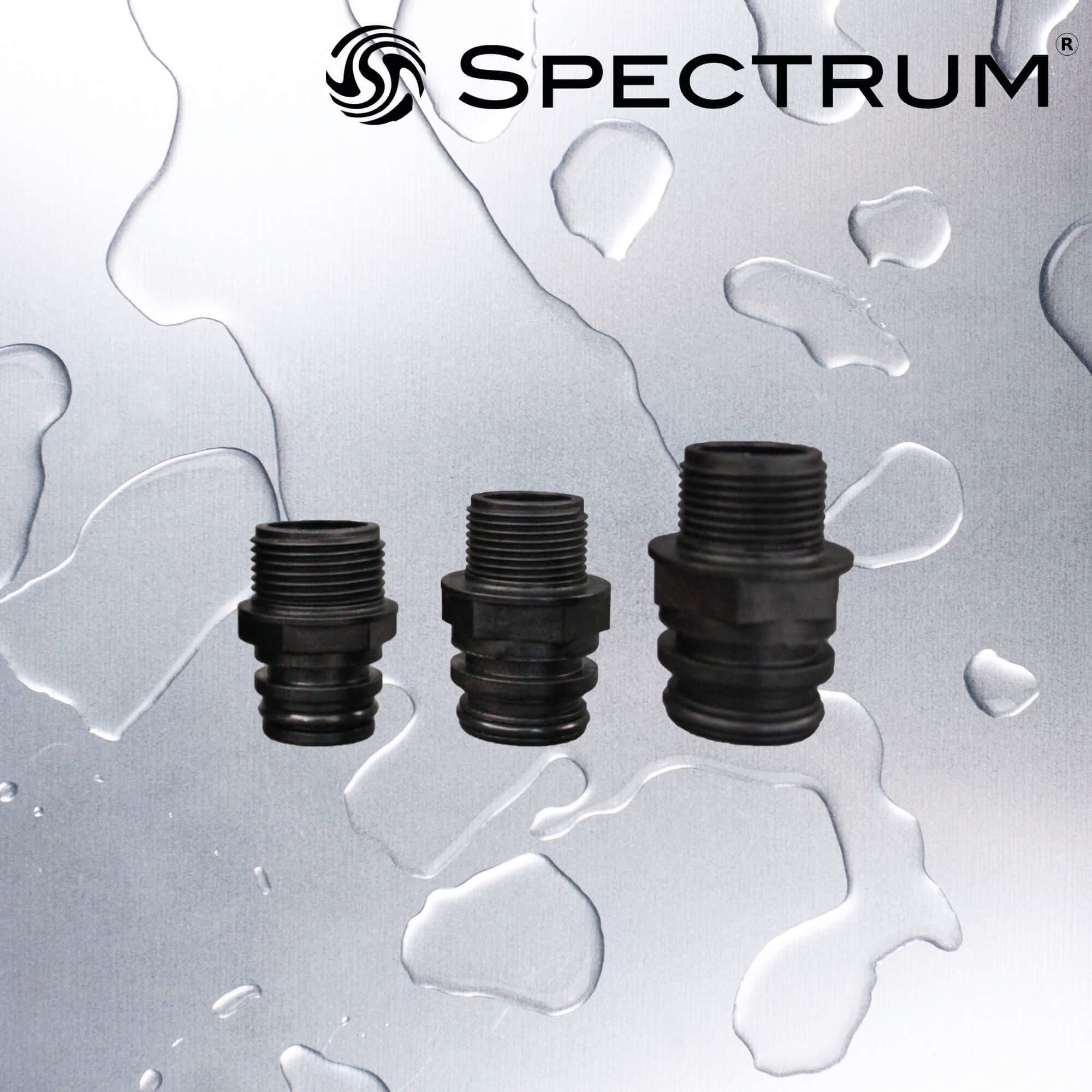 PV-ADAPTOR-1/2   :   SPECTRUM Pressure Vessel Head 1/2"BSP Male Adaptor with O-rings