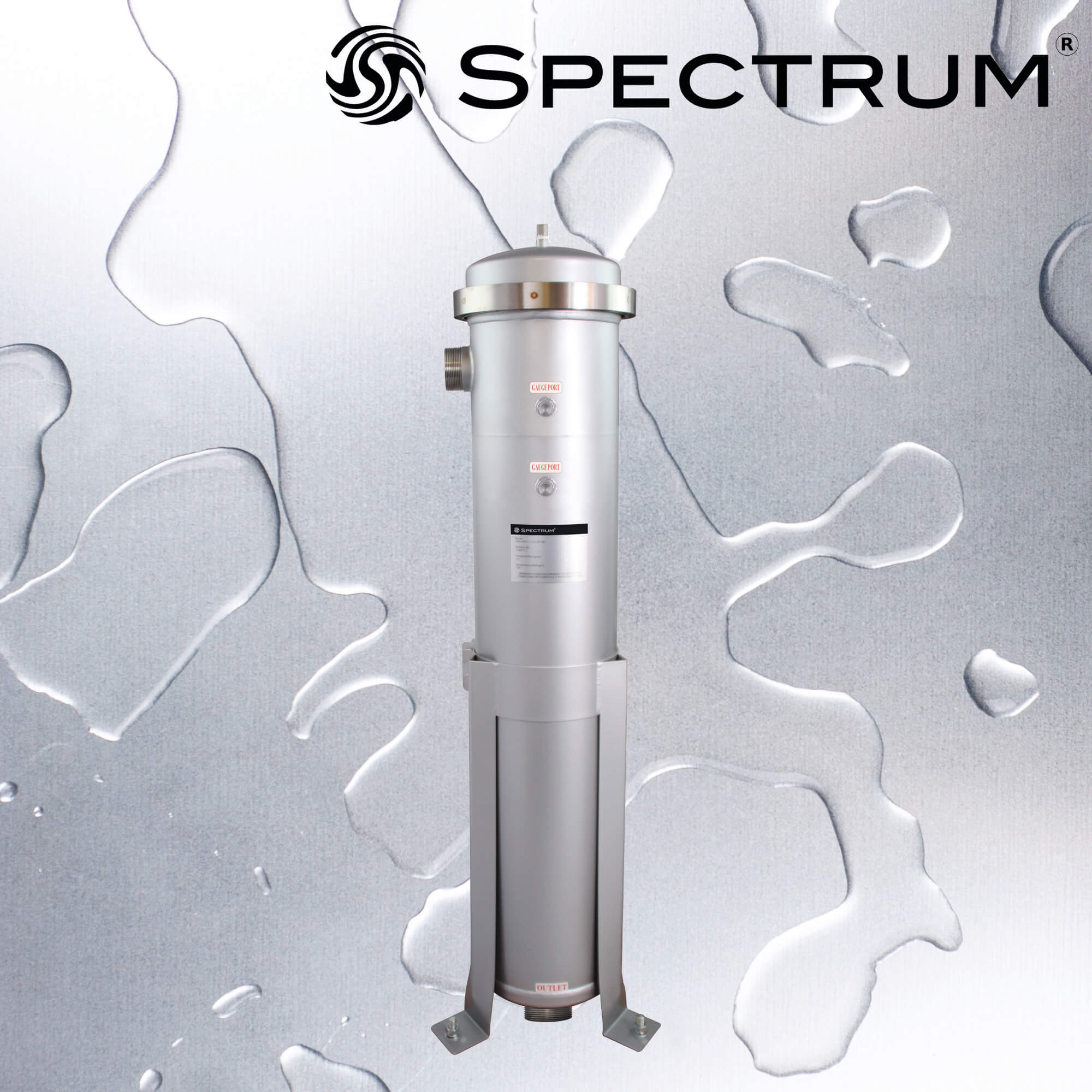 SBH-SPC-1-2-2-GP-ML   :   SPECTRUM INOX Bag Housing Stainless Steel 1 Round Size 2 2"BSPT-M
