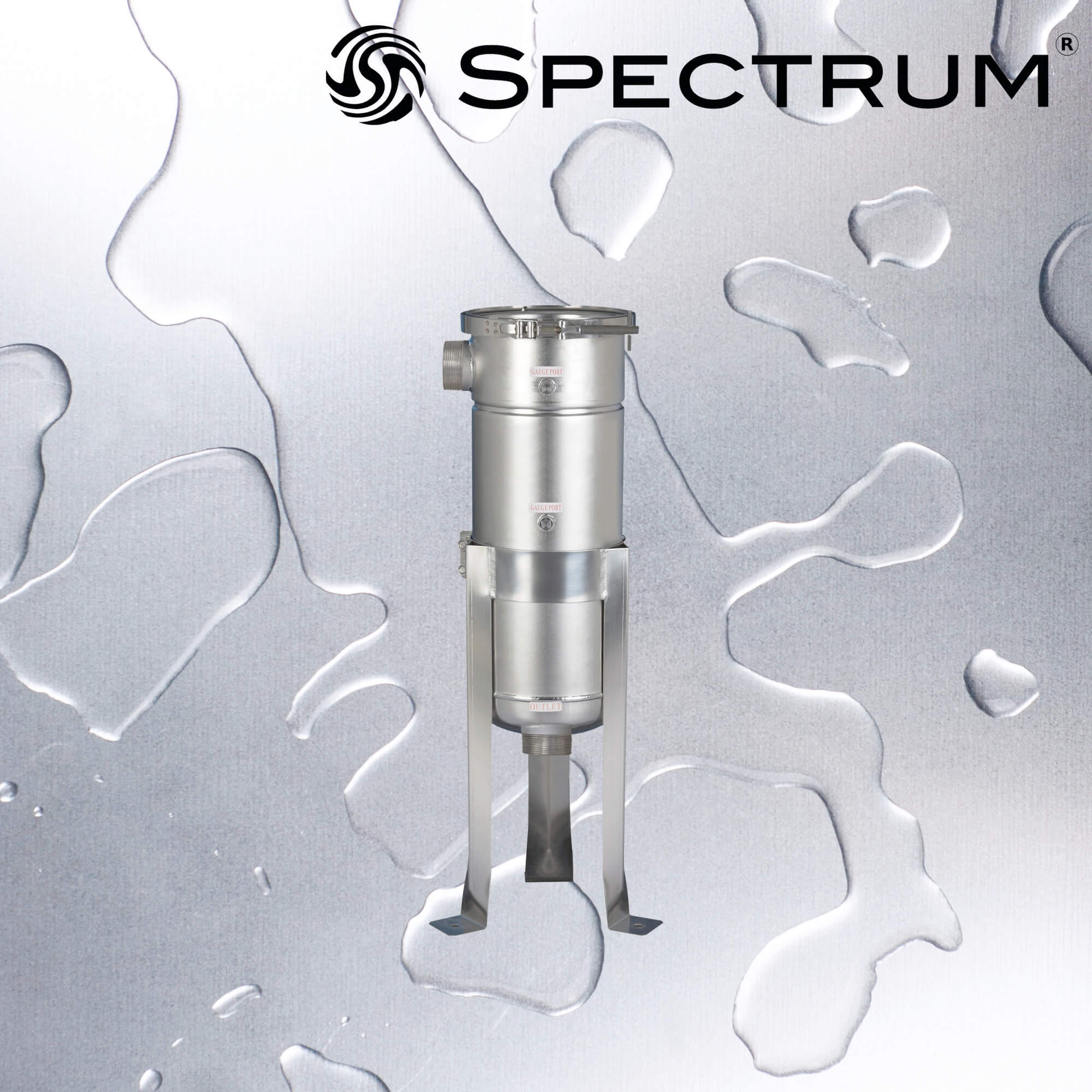 SBH-SPC-1-3-1.5-GP-ML   :   SPECTRUM INOX Bag Housing Stainless Steel 1 Round Size 3 1.5"BSPT-M