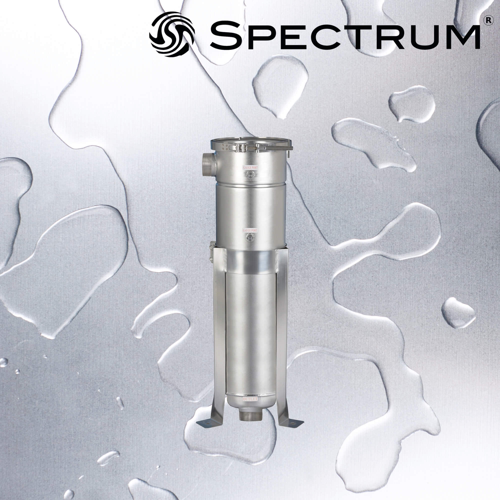 SBH-SPC-1-4-1.5-GP-ML   :   SPECTRUM INOX Bag Housing Stainless Steel 1 Round Size 4 1.5"BSPT-M