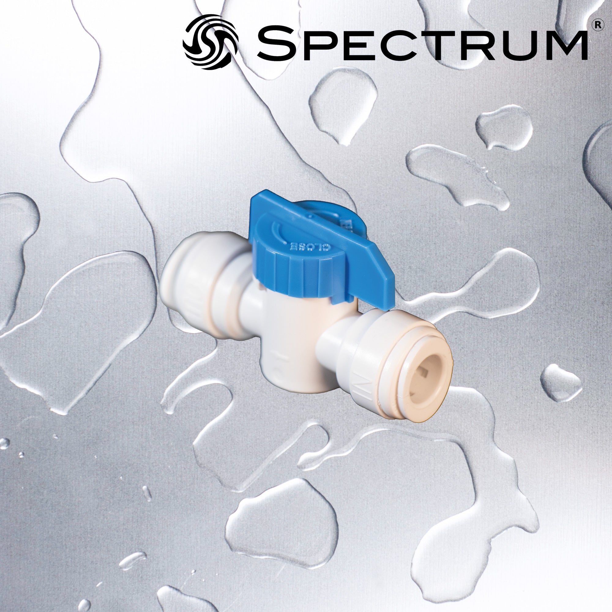 SC-B-P3P3   :   SPECTRUM Connector Ball Valve 3/8" Push Fit / 3/8" Push Fit