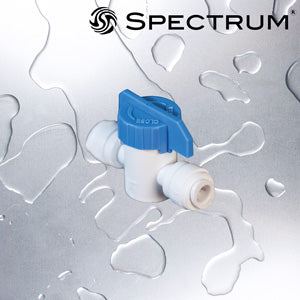 SC-B-P4P4   :   SPECTRUM Connector Ball Valve 1/4" Push Fit / 1/4" Push Fit