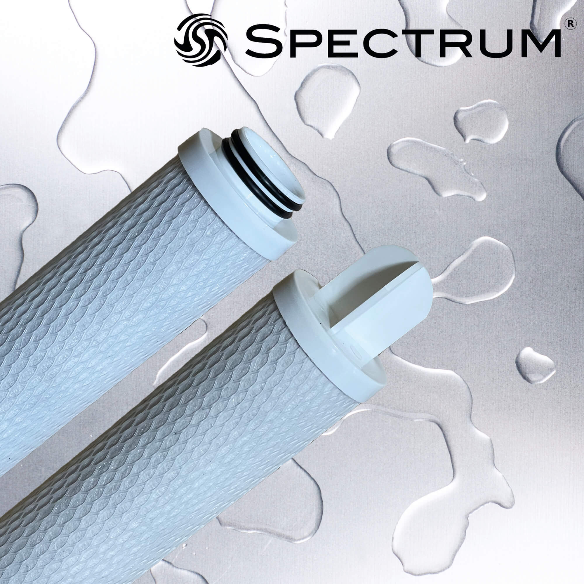 SCB-S-5-20ESV :  SPECTRUM Slim Carbon Block for Multi-Round Housing 5µm 20" 222/Closed/Viton O-rings