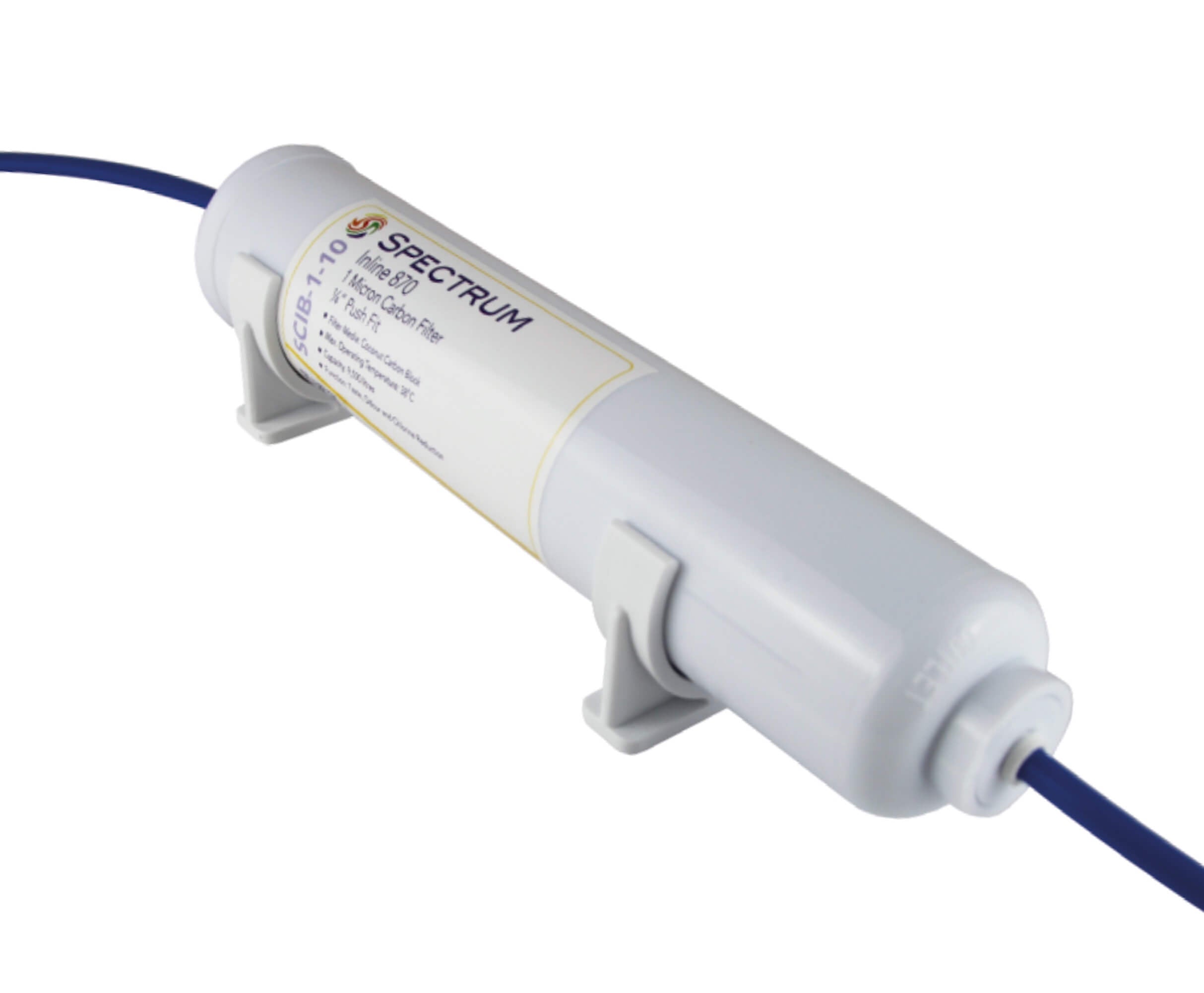 SCIB-1-10-1/4QC   :   SPECTRUM Carbon Inline Block 1?m 10" 1/4" Push Fits