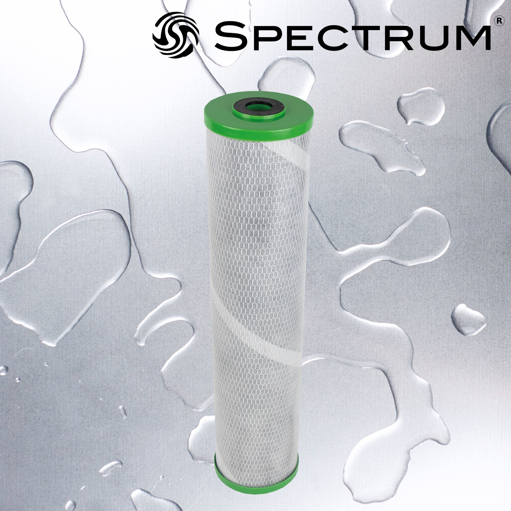 SFBC-PB-0.5-20LD   :   SPECTRUM FibreOnyx Lead Reduction Carbon Filter 0.5?m 20" for Large Diameter