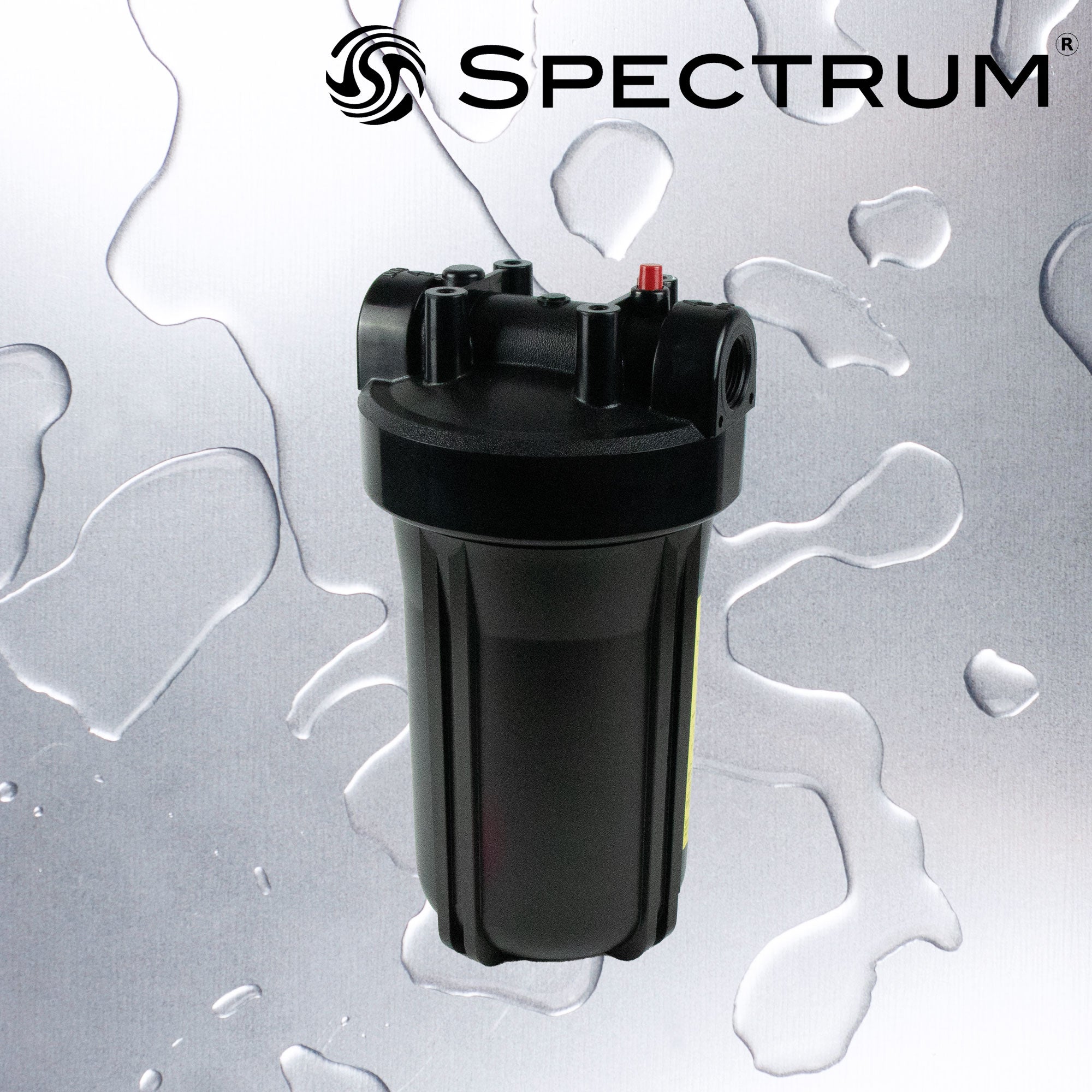 SFH-PK-1-10LD-1  :  SPECTRUM 10µ Large Diameter Black Filter Housing with 1µ Ports