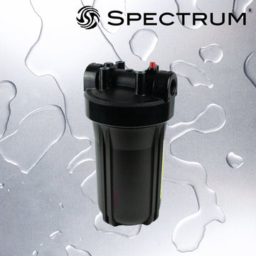 SFH-PK-1-10LD-1  :  SPECTRUM 10µ Large Diameter Black Filter Housing with 1µ Ports