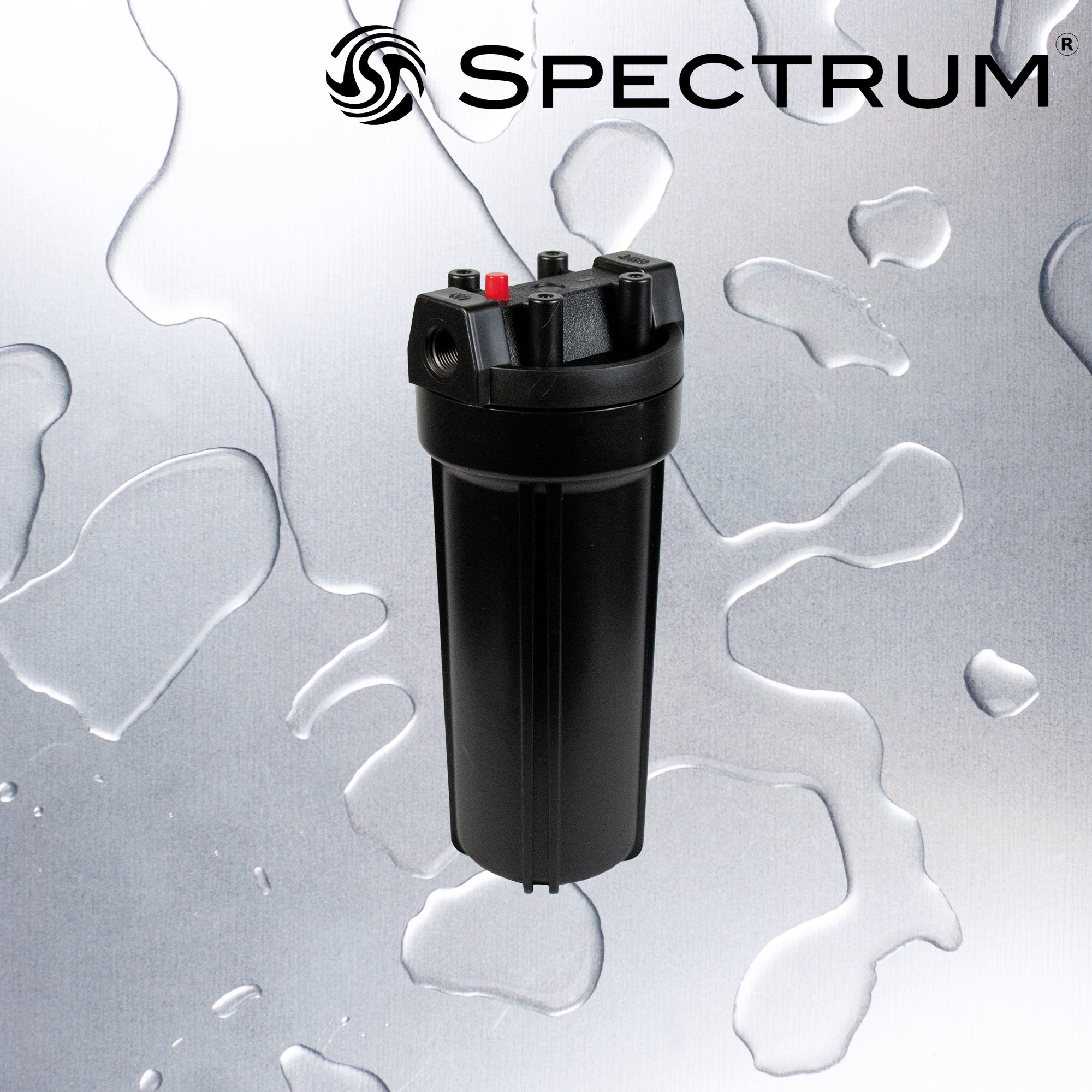 SFH-PK-1-10SD-3/8  :  SPECTRUM 10µ Black Small Diameter Housing with 3/8µ Ports