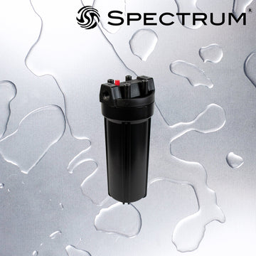 SFH-PK-1-10RD-1/2  :  SPECTRUM 10" Black Regular Diameter Filter Housing with 1/2µ Ports