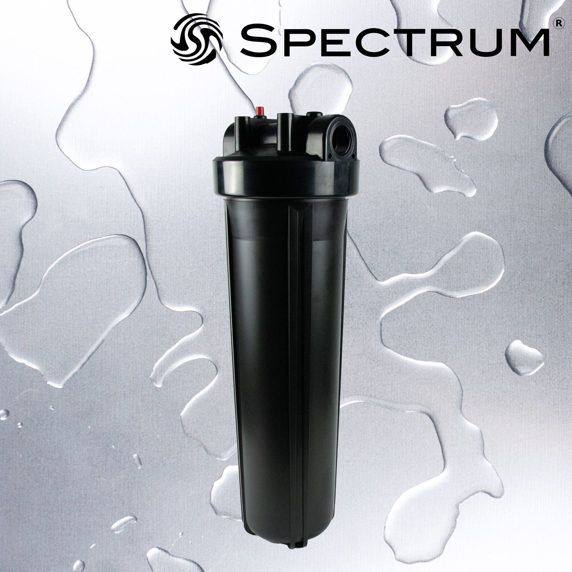 SFH-PK-1-20LD-1  :  SPECTRUM 20µ Large Diameter Black Filter Housing with 1µ Ports
