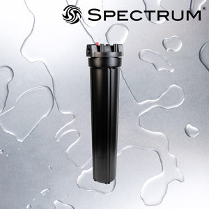 SFH-PK-1-20RD-3/4  :  SPECTRUM 20? Black Regular Diameter Filter Housing with 3/4? Ports