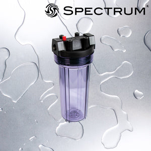 SFH-SC-1-10SD-3/8  :  SPECTRUM 10? Clear Small Diameter Housing with 3/8? Ports