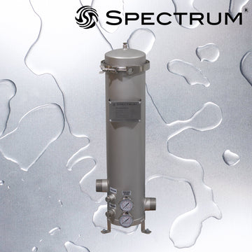 SFH-SGB-3-10-2-G   :   SPECTRUM INOX 3 X 10" Filter Housing 2" BSPT-M with Gauges