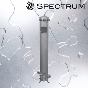 SFH-SGB-3-40-2-G   :   SPECTRUM INOX 3 X 40" Filter Housing 2" BSPT-M with Gauges