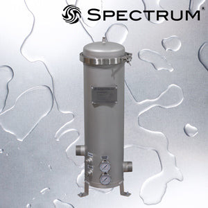 SFH-SGB-5-20-2-G   :   SPECTRUM INOX 5 X 20" Filter Housing 2" BSPT-M with Gauges