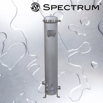 SFH-SGB-5-40-2-G   :   SPECTRUM INOX 5 X 40" Filter Housing 2" BSPT-M with Gauges