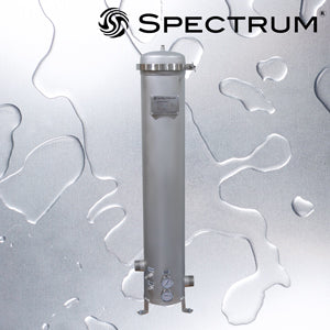 SFH-SGB-5-40-2-G   :   SPECTRUM INOX 5 X 40" Filter Housing 2" BSPT-M with Gauges