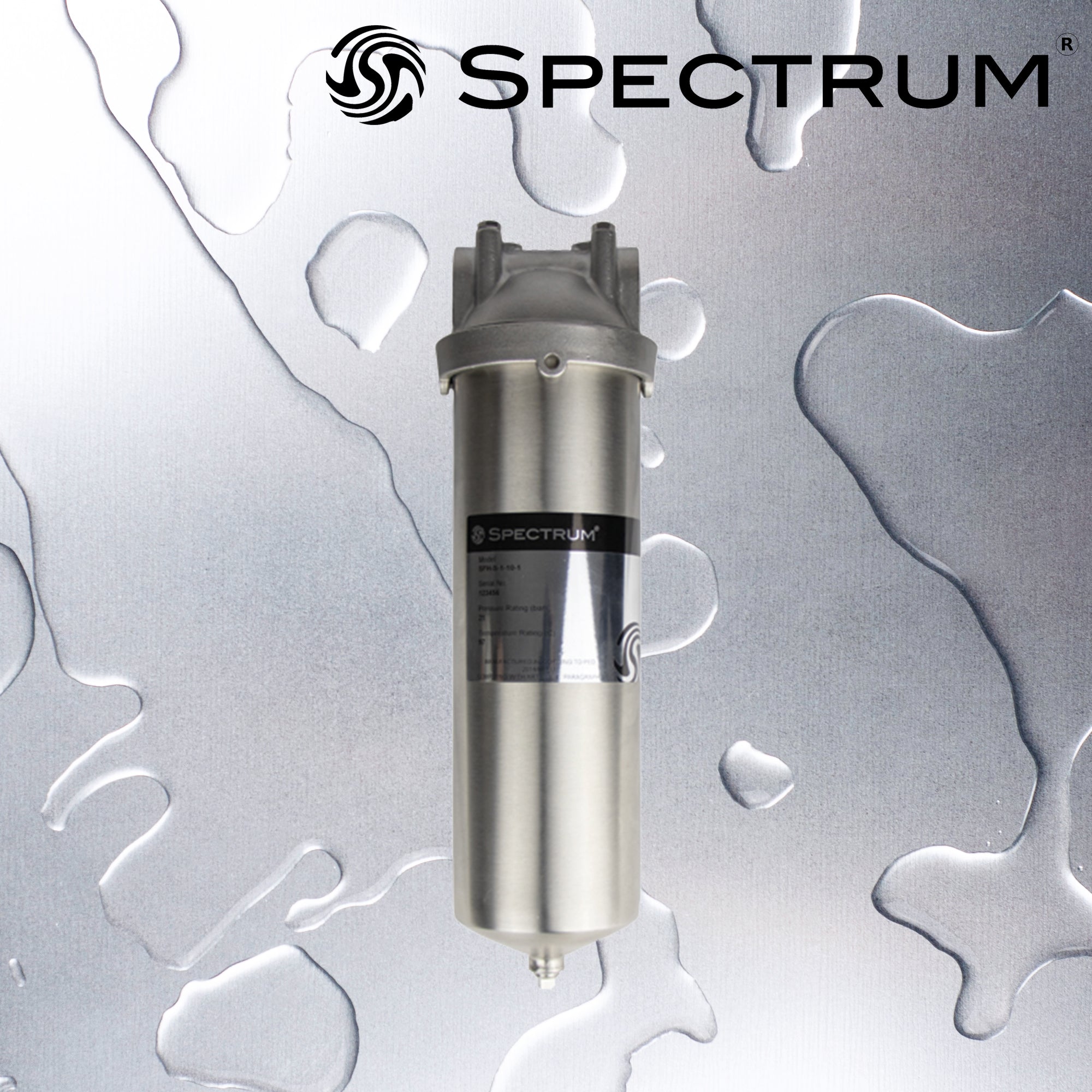 SFH-S-1-30-1   :   SPECTRUM INOX Stainless Steel Filter Housing 1 x 30" 1" Ports