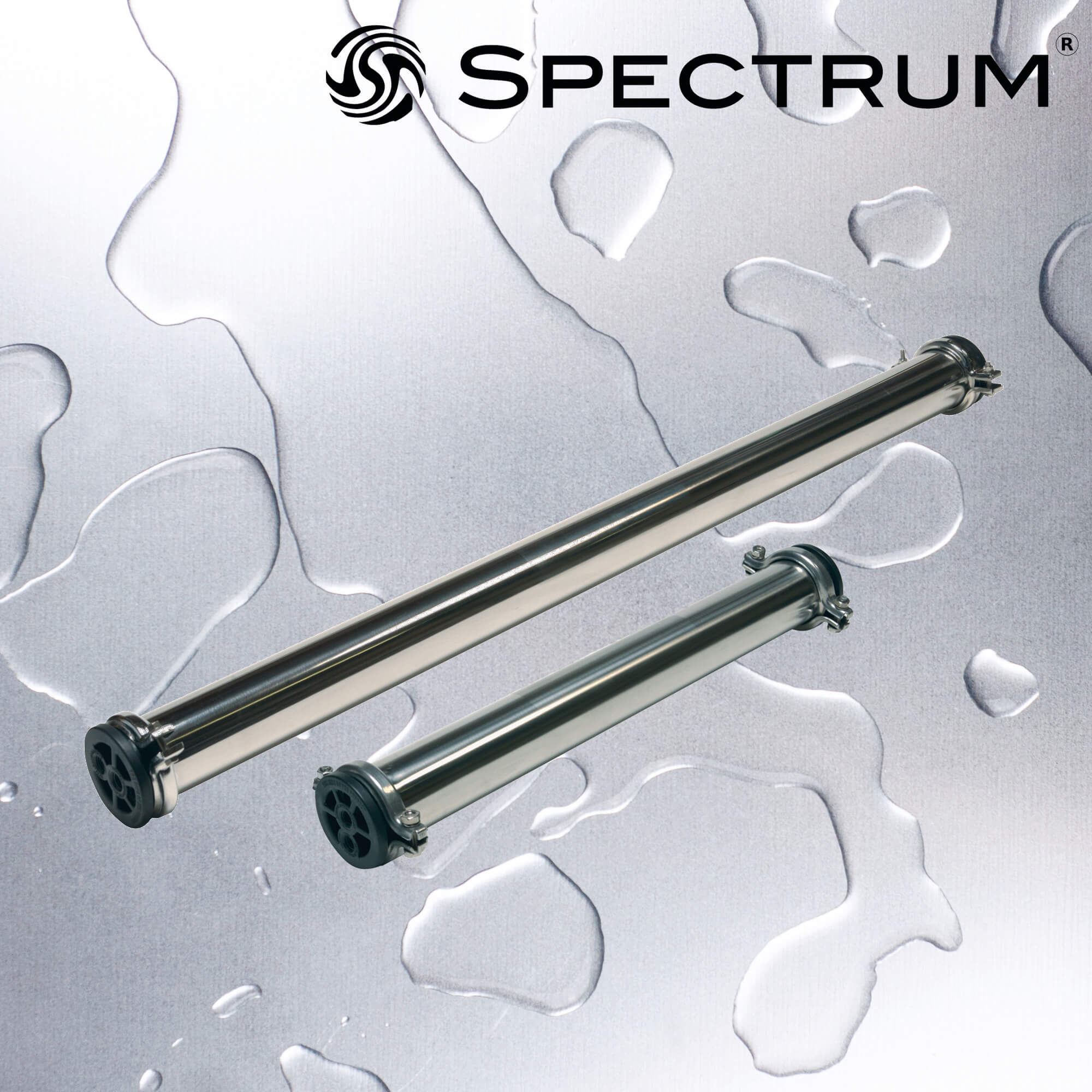 SMH-SP-2540-3/8   :   SPECTRUM 316L Membrane Housing 2540-3/8"P/F/C BSP