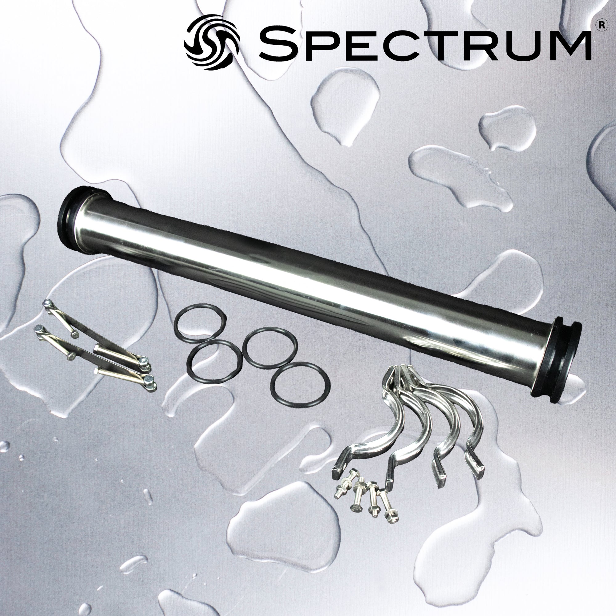 SMH-SP-4040-3/4-1/2   :   SPECTRUM 316L Membrane Housing 4040 with 3/4" and 1/2" Ports