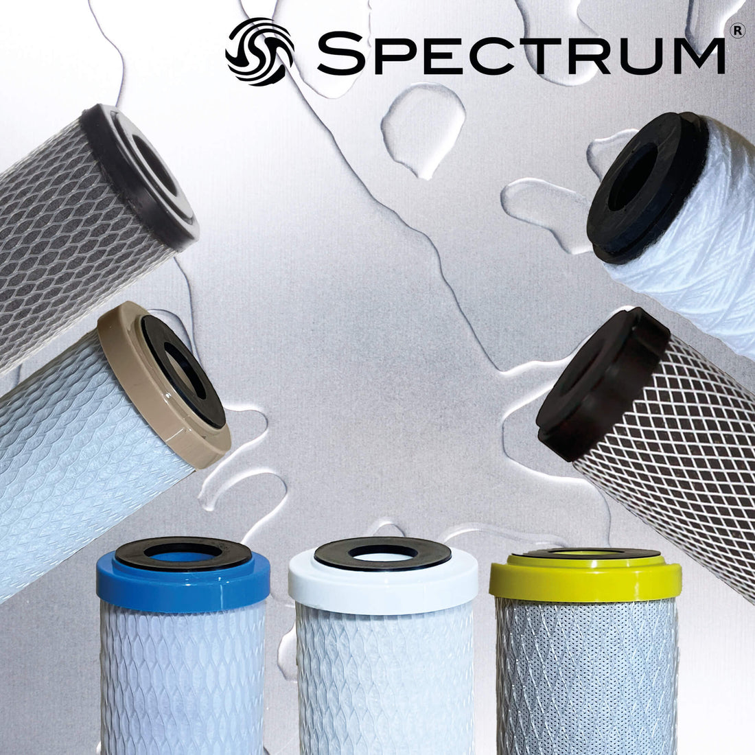 SFBC-PB-0.5-20LD   :   SPECTRUM FibreOnyx Lead Reduction Carbon Filter 0.5?m 20" for Large Diameter