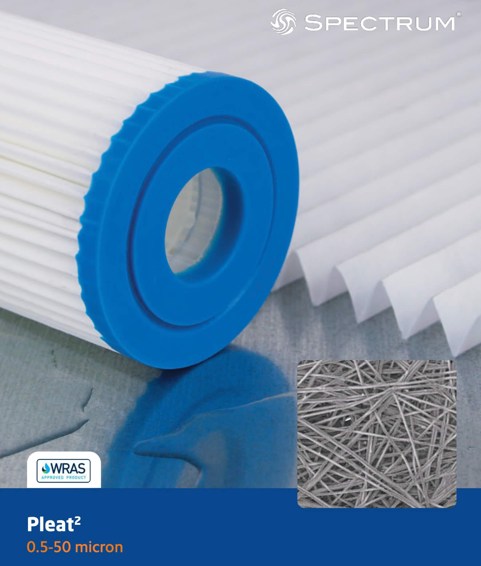 EPE-1-93/4   :   SPECTRUM Economic Pleat? Polyester Filter 1?m 9 3/4 Inch